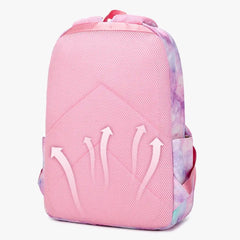 3Pcs/Set Starry Print Waterproof Student Backpack Girls School Bag