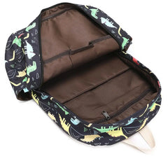 3Pcs Dinosaur Pattern Kids Backpack Set