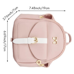 3X Mini Backpack Small Diagonal Bag Leather Bow Ladies Wallet