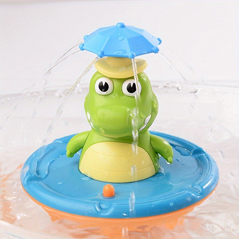 Crocodile Bath Toy for Kids Water Spray Play Set with Accessories