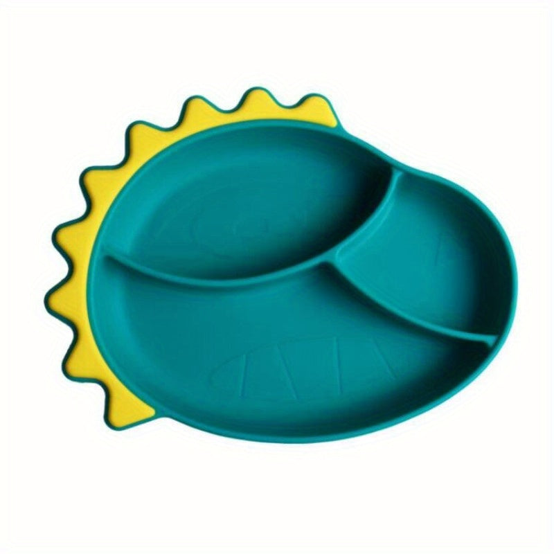 Silicone Baby Divided Food Supplement Bowl Anti-fall Suction Plate