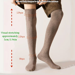 Men's Over the Knee Winter Woolen Socks Thick Warm Breathable Sweat-absorbing
