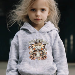 Retro Butterfly Graphic 2pcs Set Girls Casual Comfy Breathable Activewear Set