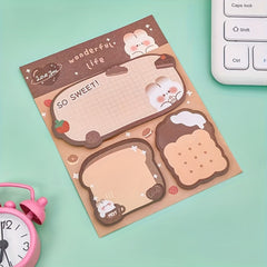 4 Pack Cartoon Sticky Notes 240 Message Stickers Students
