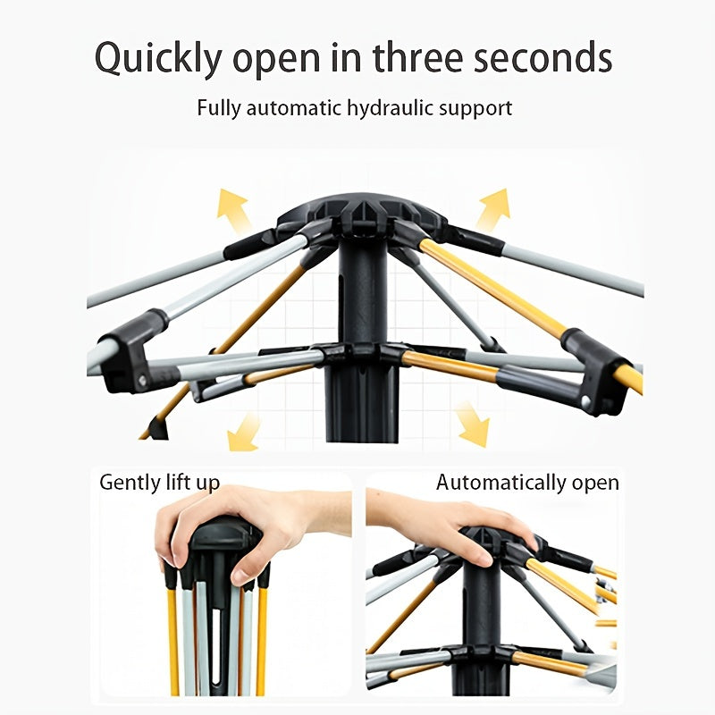 Portable Automatic Tent Waterproof 2 Ground Vents Camping Accessory