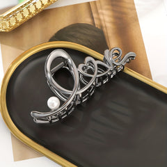 Faux Pearl Hair Claw Twist Ponytail Hair Clip Hair Accessory