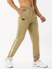 Men's Elastic Waist Active Pants for Outdoor Sports
