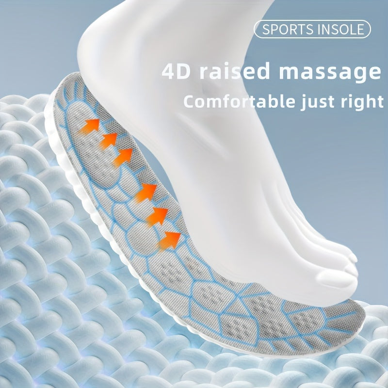 Sports Shock Absorption Insoles High Elastic Running Sneaker Insoles