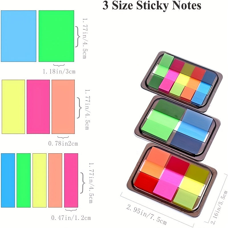 Colorful Index Cards With Sticky Tabs for Organization, Studying, Reminders
