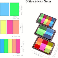 Colorful Index Cards With Sticky Tabs for Organization, Studying, Reminders