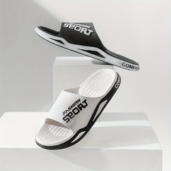Men's Non Slip Slides Lightweight Slippers for Indoor Outdoor