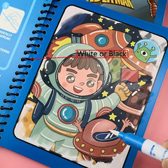 Montessori Sensory Water Drawing Book for Kids