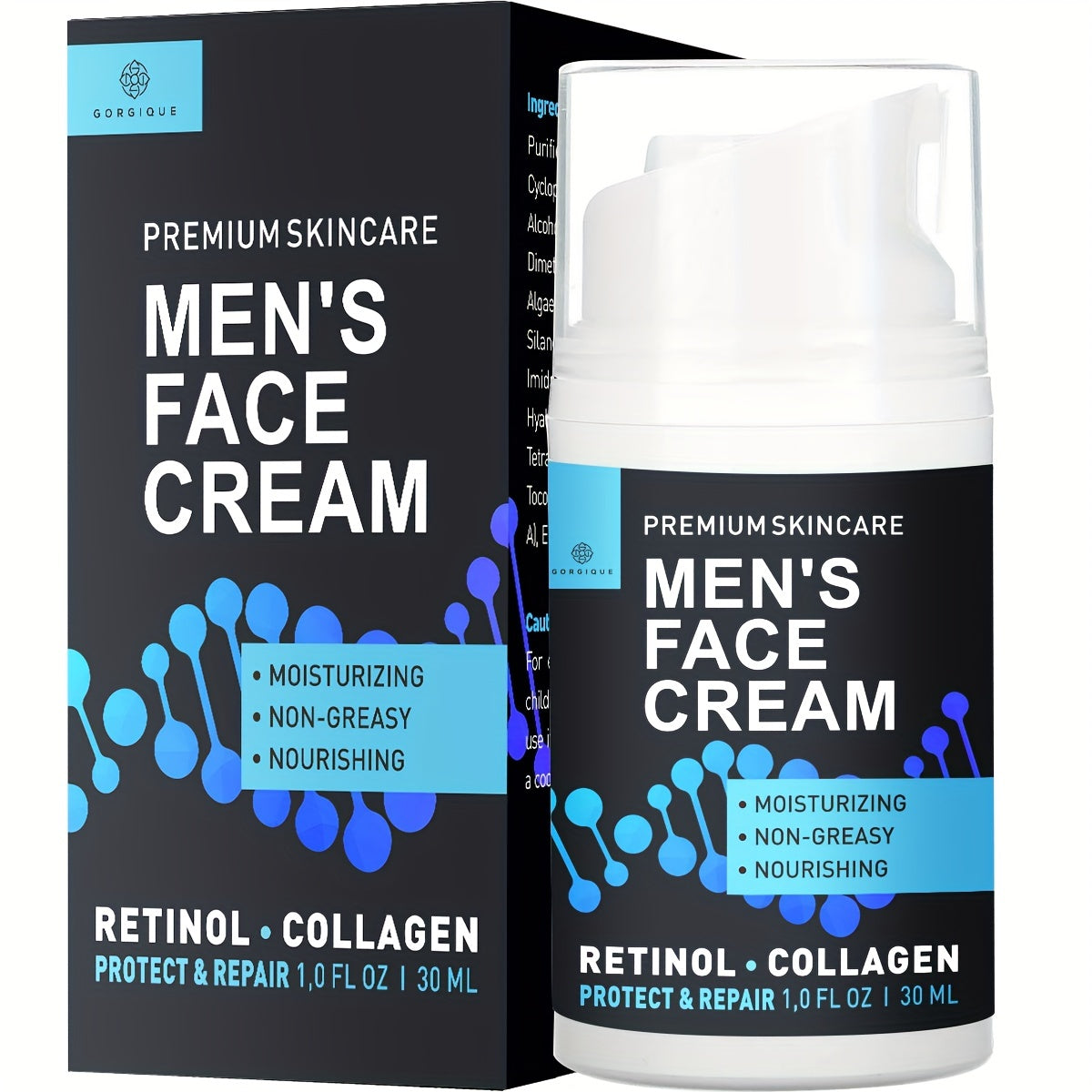 30ml Men's Face Cream & Night Moisturizer Anti-Aging Wrinkle Skin Care