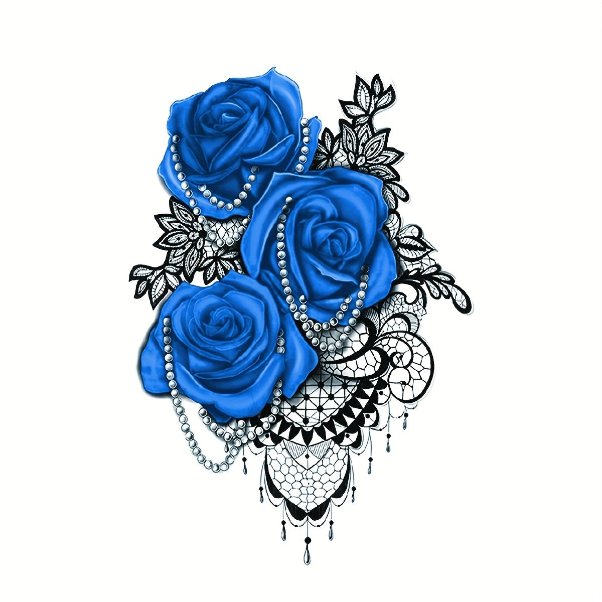 Enchantress Rose Tattoo Sticker Waterproof Body Art