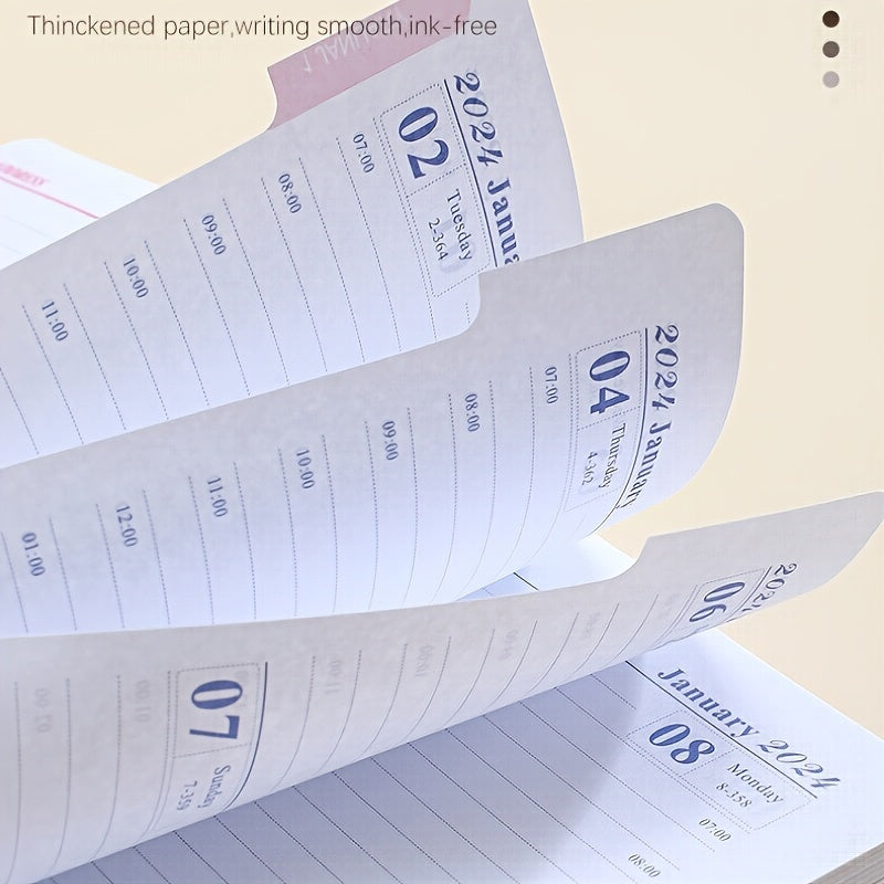 A5 Strap Notebook for Time Management and Planning