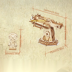 3D Siege Crossbow Wood Puzzle with Leather Band