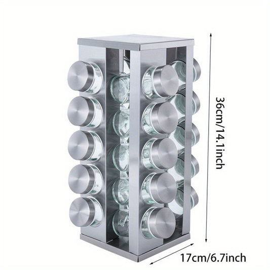 Rotating Spice Rack Organizer for Easy Seasoning Access