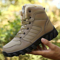 Women's Waterproof Snow Boots Plush Lined Warm Hiking Shoes