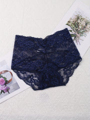6pcs Floral Lace Briefs Women's Lingerie & Underwear
