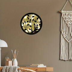 Children's Room Decoration Wall Clock LED Creative Lamp Retro Wooden Sign