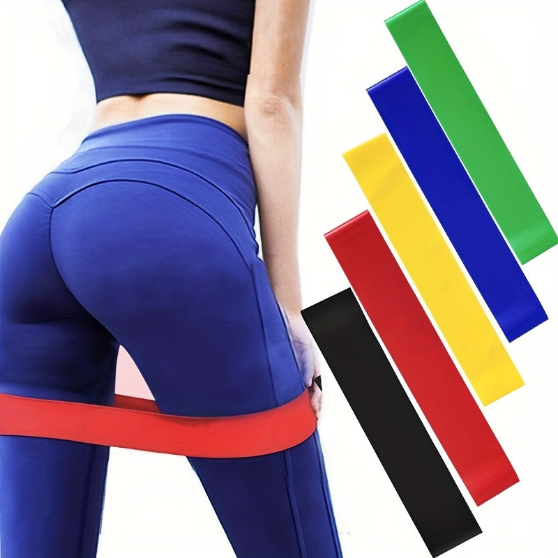 5 Resistance Bands Yoga Latex Rings for Fit & Toned Body