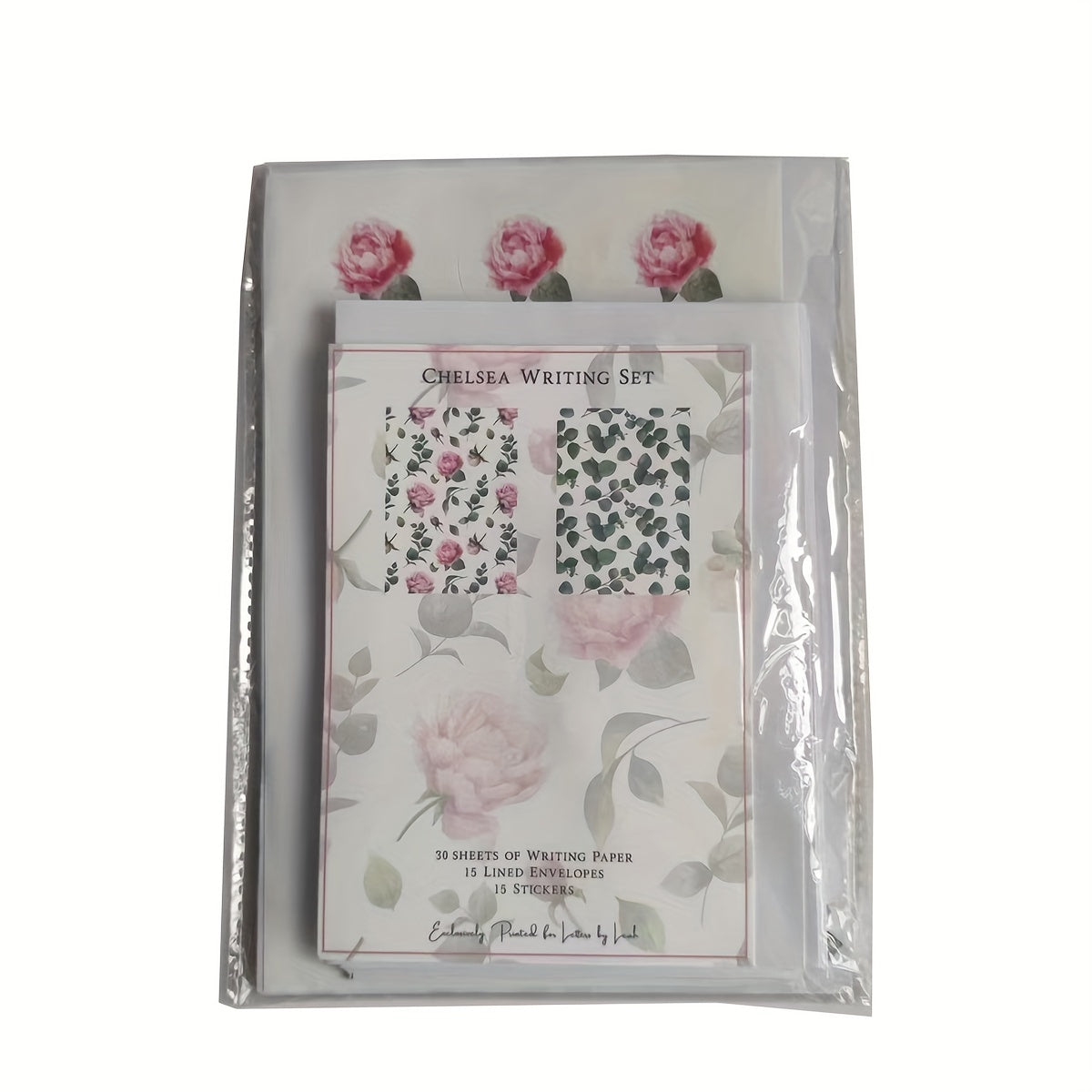 Chelsea Writing Set: 15 Envelopes, 30 Writing Paper, 15 Labels