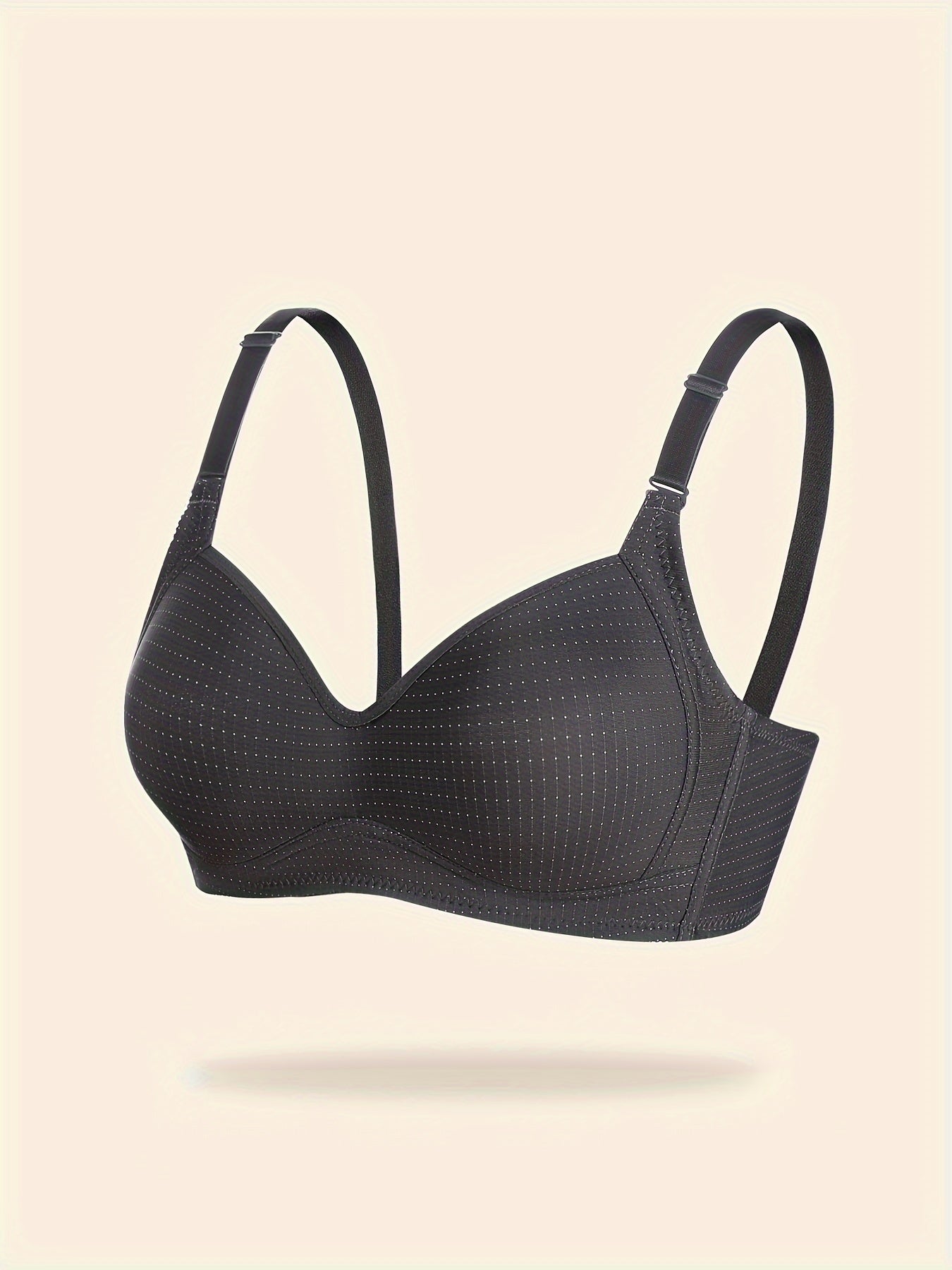 Polka Dot Wireless Push Up Bra for Women