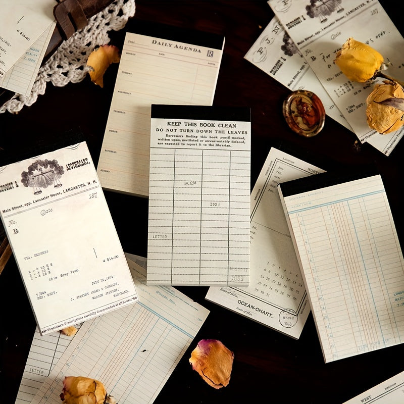 60 Sheets Memo Pad Hand Written Literary Series Decoration Material