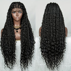 100 Density 9 6 Lace Front Butterfly Braid Wig