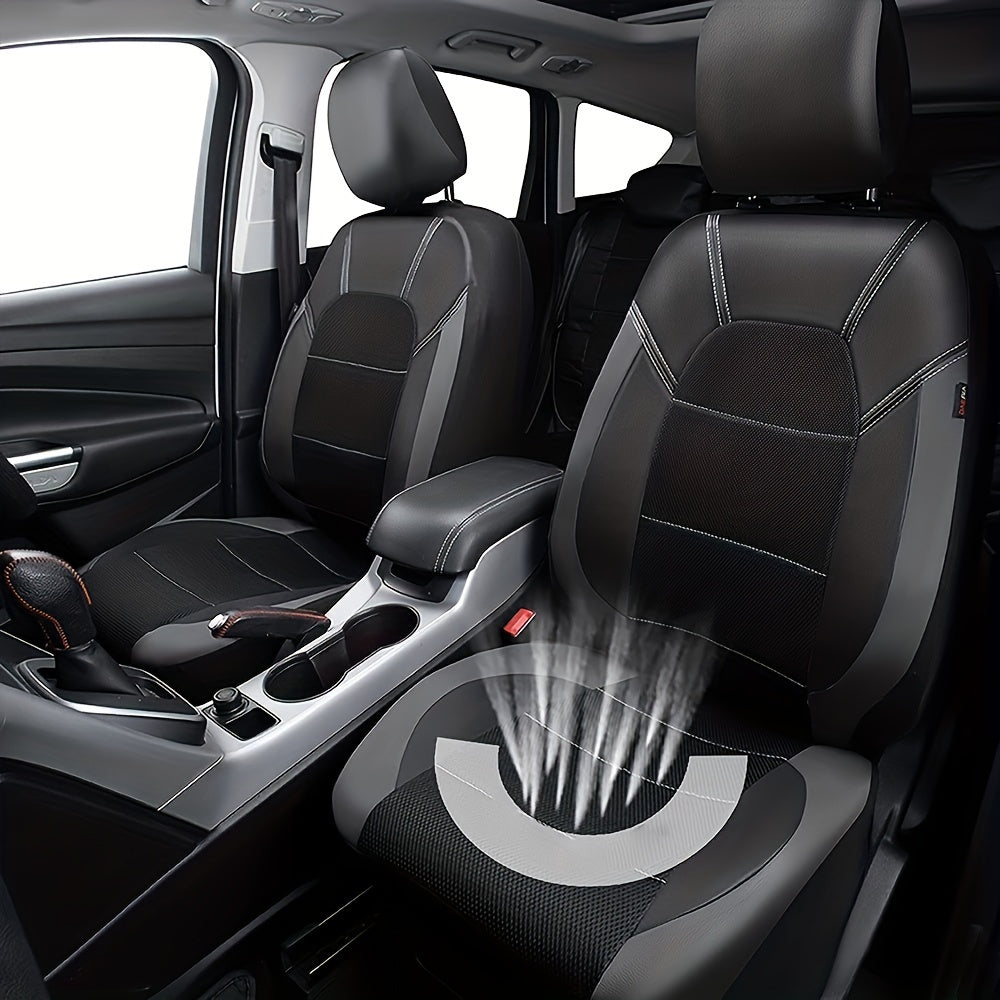 Car Seat Cover Set PU Leather Seat Protection for Most Cars