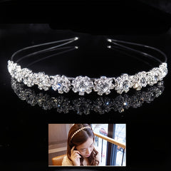 Sparkly Crystal Headband Crown Hair Accessories for Women Girls