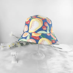 Fruit Pattern Reversible Bucket Hat for Men Women
