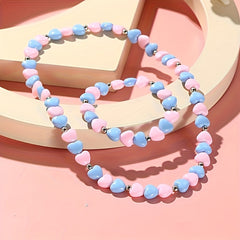 2pcs Necklace Set Decorative Ornaments Stylish Hand Jewelry