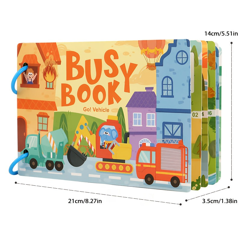 DIKOPUBBY Busy Book for Youngsters Interactive Early Learning Toy