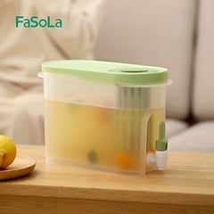 Cold Kettle w/ Faucet Refrigerator Beverage Barrel