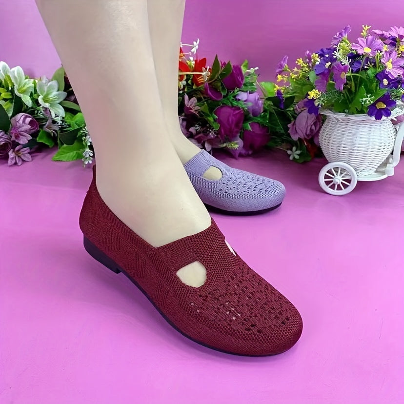 Women's Casual Mesh Walking Shoes Lightweight Sport Flat Shoes