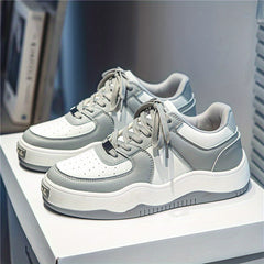 Men's Lace up Contrasting Sneakers Skate Shoes