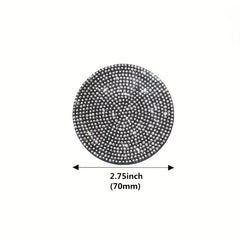 2pc Artificial Diamond Car Cup Mat Anti-slip Insulation Silicone Water Cup Mat