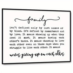 Family Quote Family Wall Decor Family Isn't Defined Adoption Gift