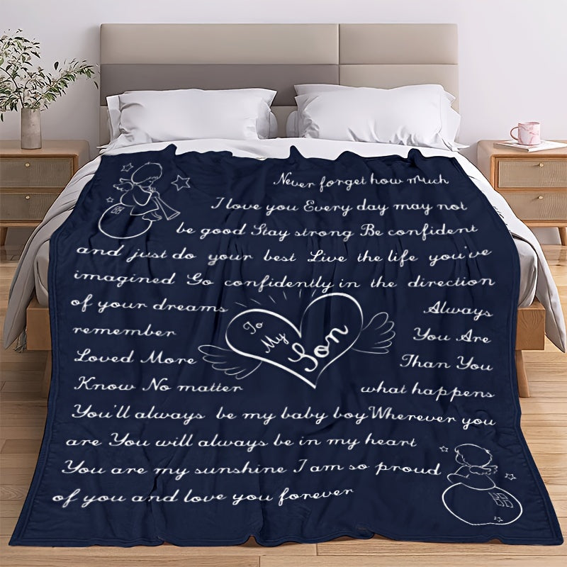 Classic Throw Blanket Christmas Birthday Gift For Son