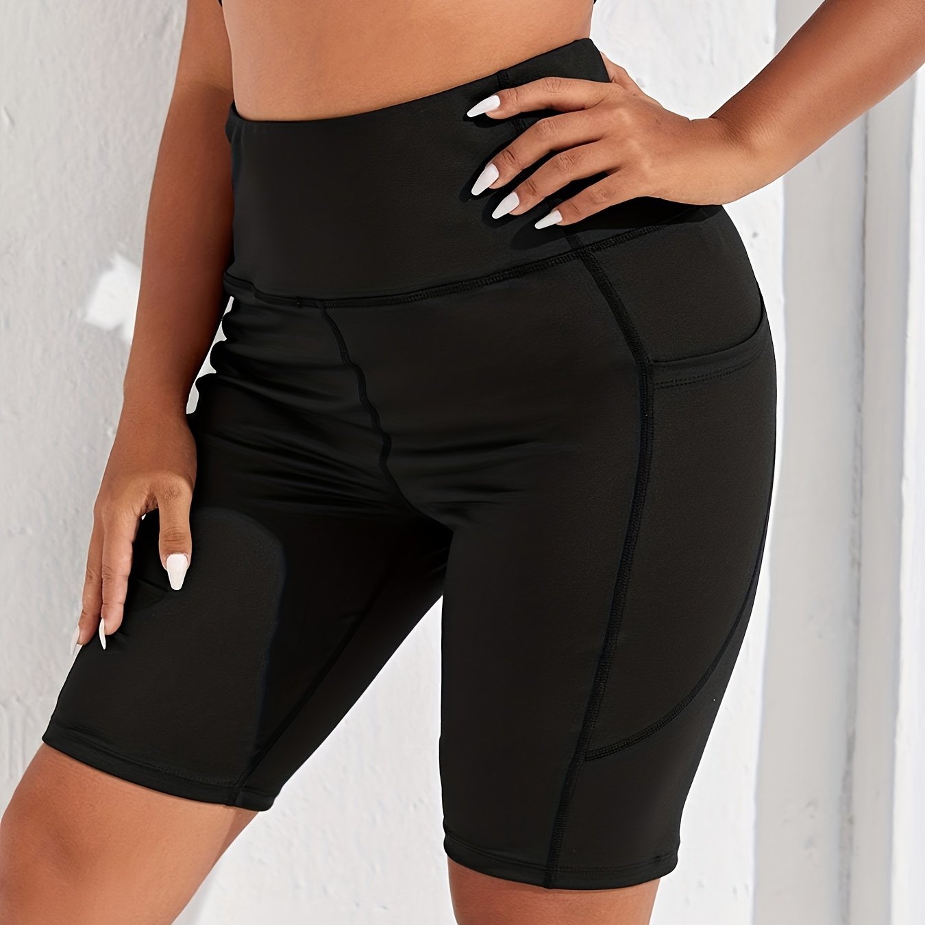  High Rise Stretchy Fitness Shorts