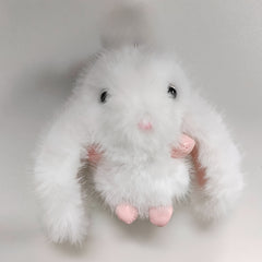 Cute Bunny Keychain Plush Rabbit Bag Charm Car Keys Decor Mixed Colors