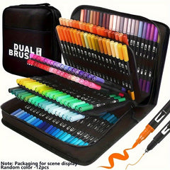 Dual Head Pen Bright Set for Painting Sketching - Ideal Christmas Gift