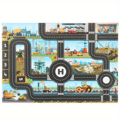 Kids Traffic Game Map Play Mat Kids Carpet Rug