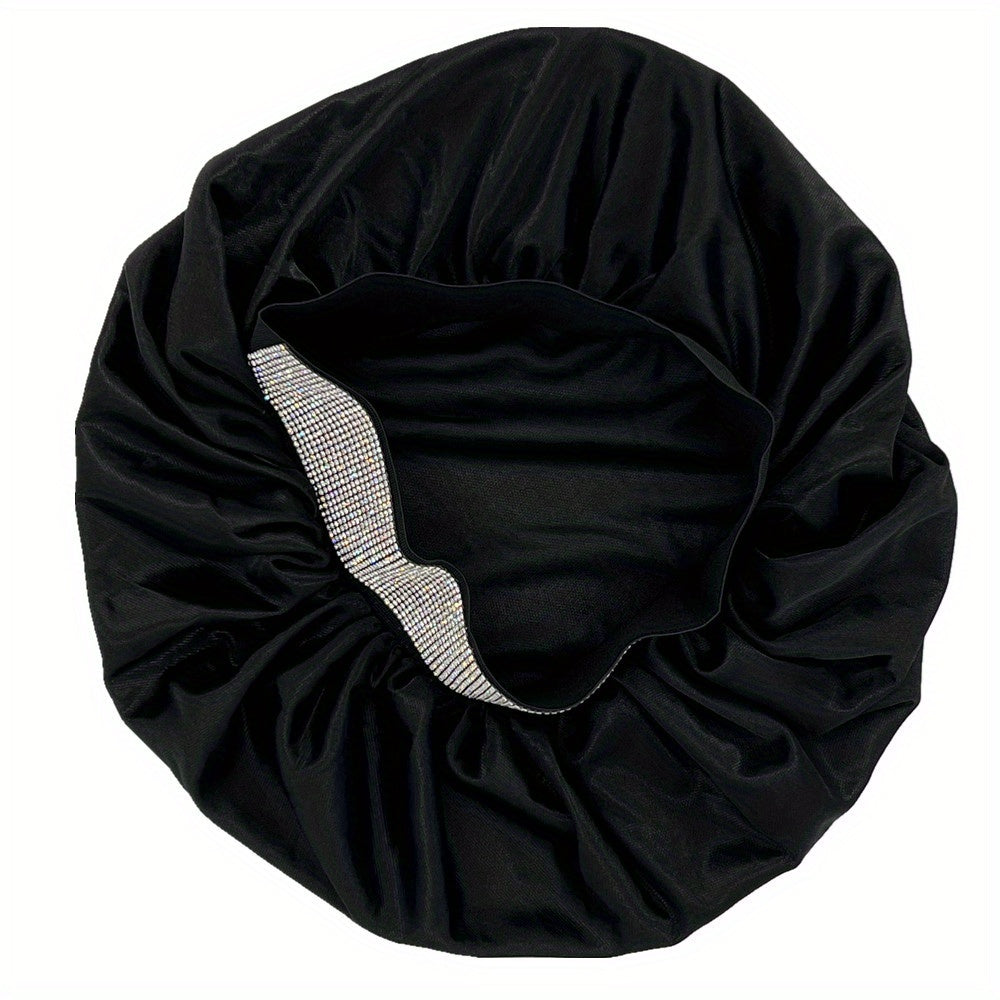 Soft Satin Bonnet Elastic Hair Bonnet for Women