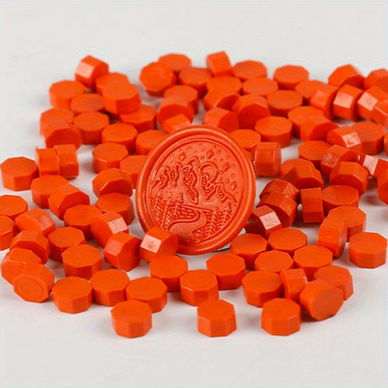 100pcs Octagonal Wax Pellets Seal Stamp Wax Beads for Embellishment