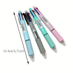 5-in-1 Multicolor Ballpoint Pen Set with Refills & Pencil Core
