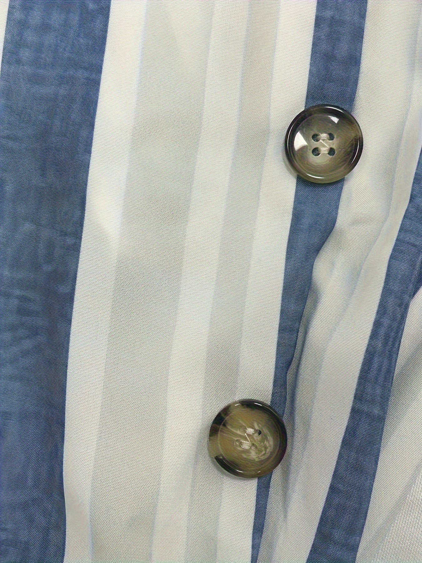  Striped Print Side Trousers With Pockets