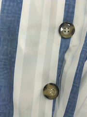  Striped Print Side Trousers With Pockets