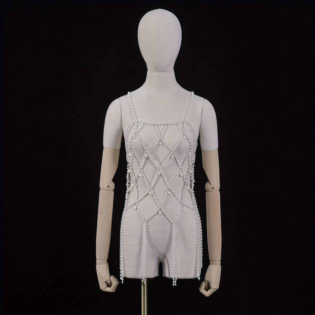 Bridal Faux Pearl Body Chain for Stylish Events
